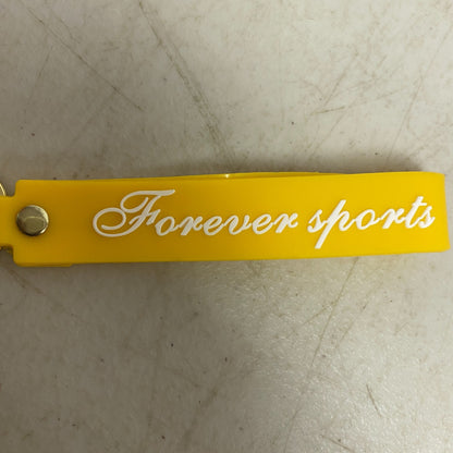 Assorted Silicone Air Jordan Sneaker Shoe 1 High Yellow and Black Keychain