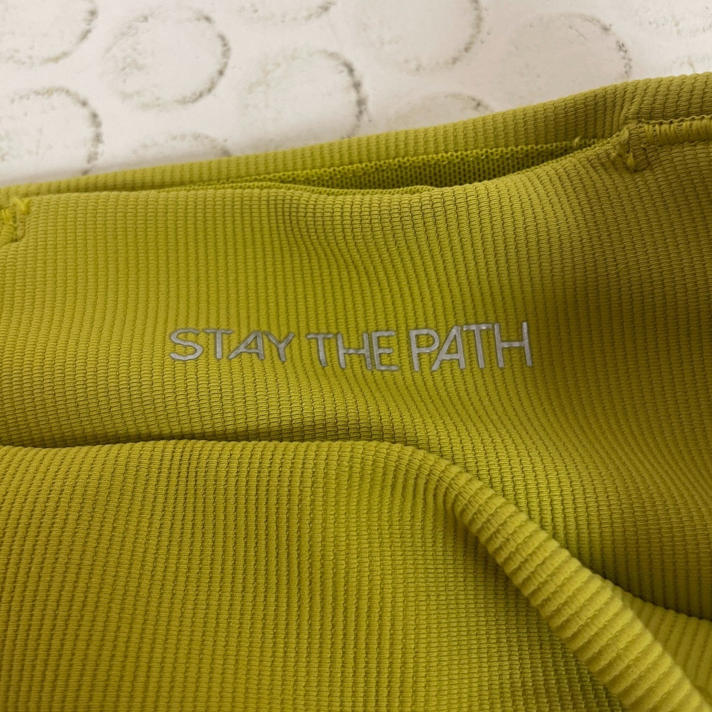 Calia Essential Rib 7/8 Leggings Chartreuse Womenâs Athletic Pants WAX32210