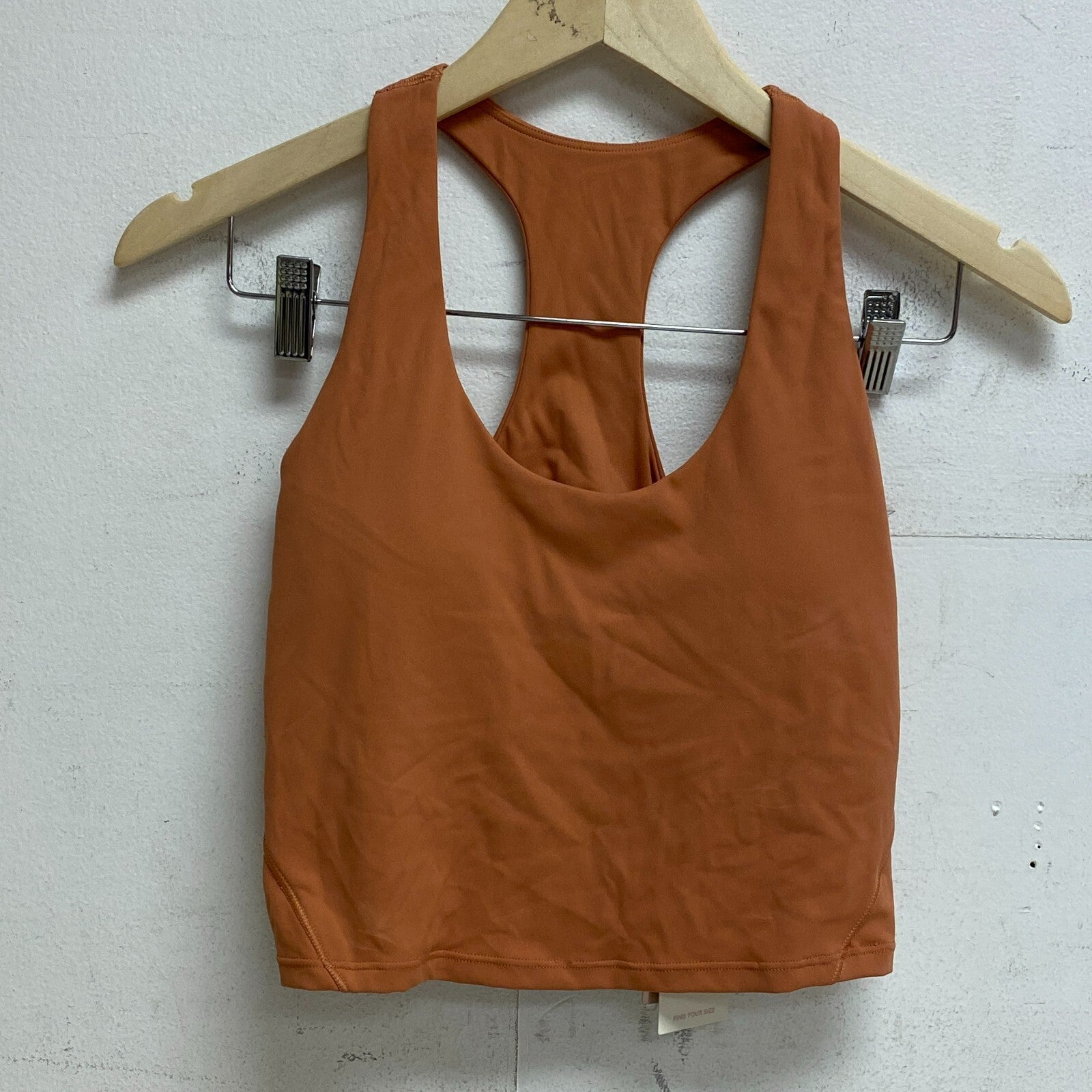 Calia Womens Low Support Crop Brami Apricot Aura Sleeveless Solid WAX17368