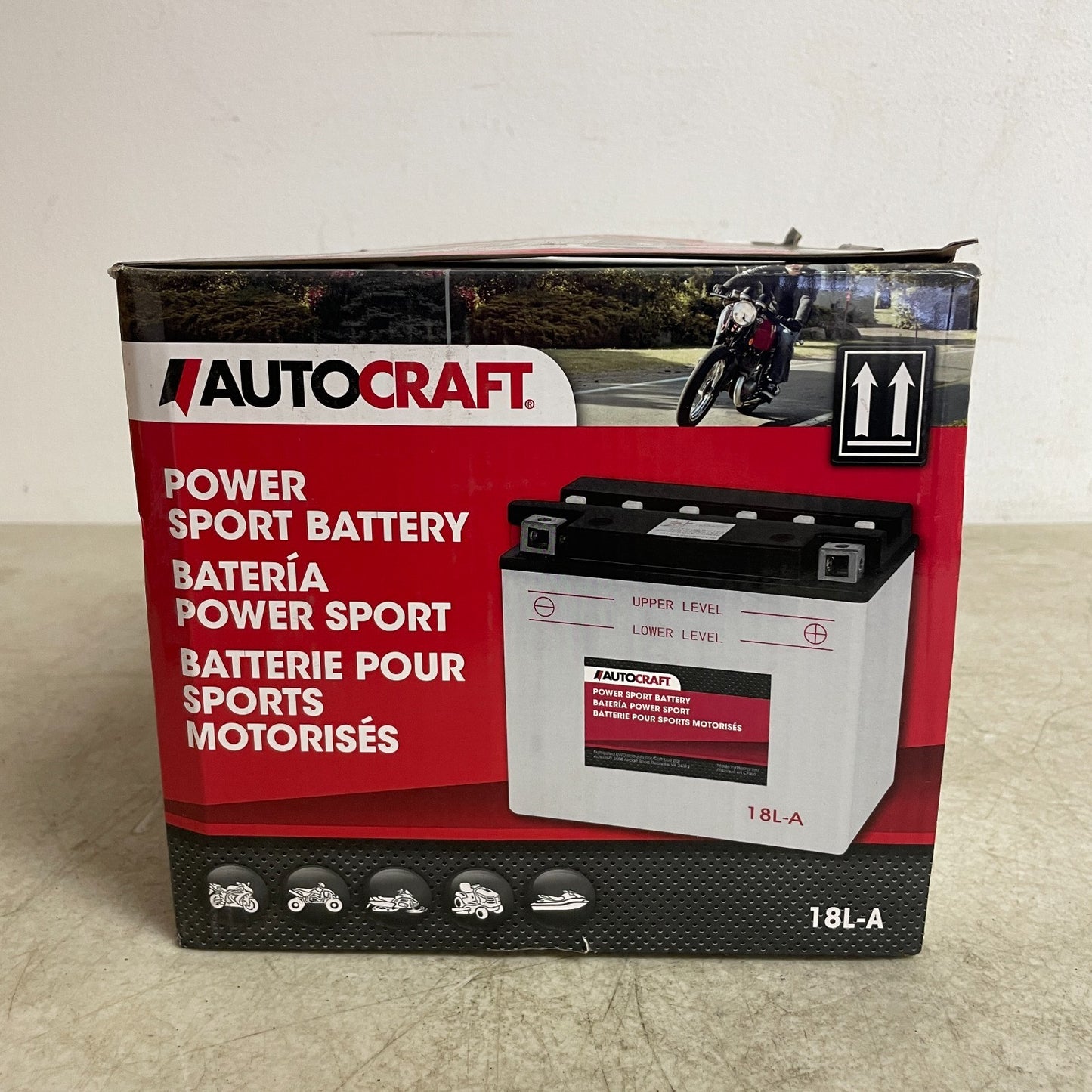 Autocraft Gold 18L-A 12V Powersports Battery 260A CCA Dry-Charged ATV Motorcycle