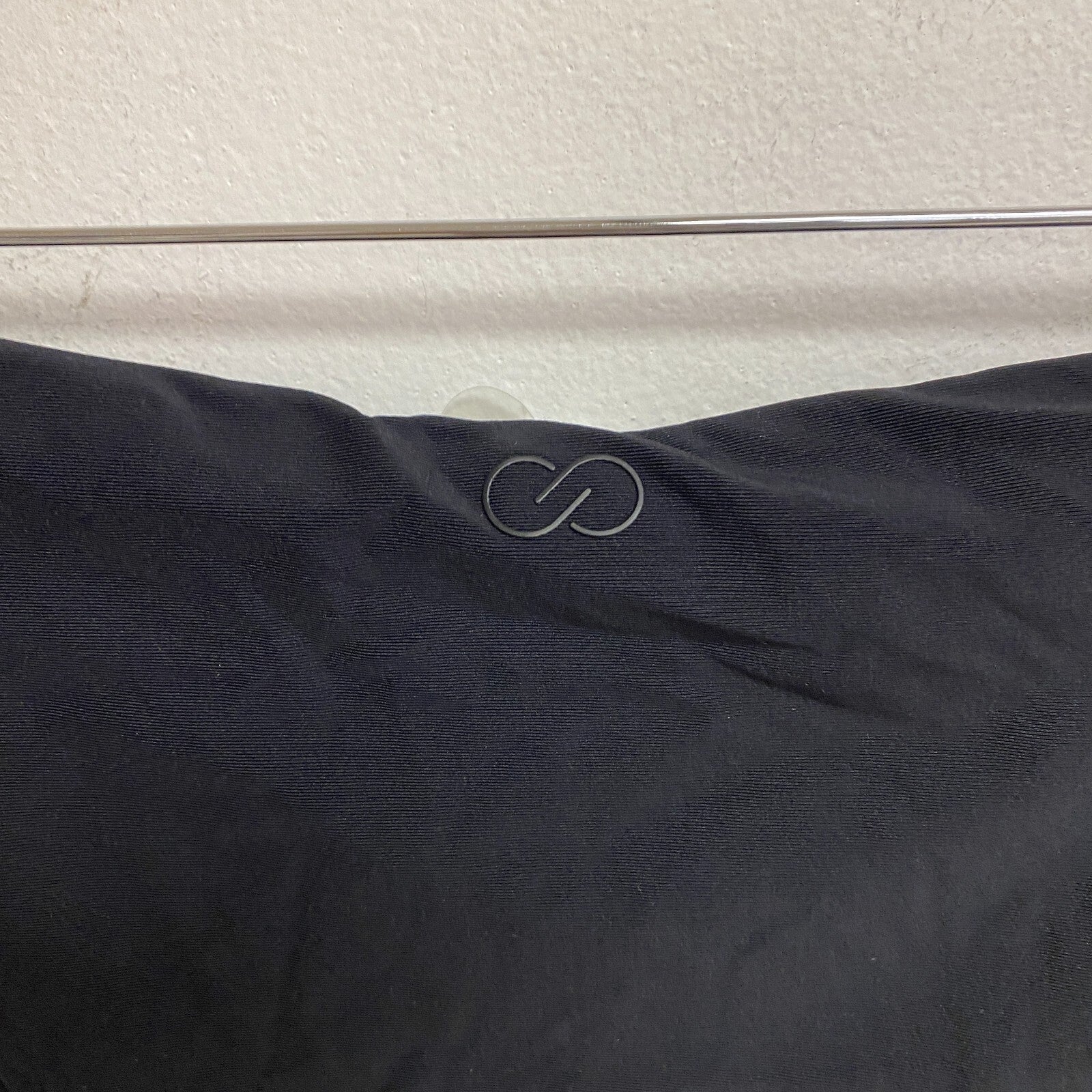 calia WOMENS Swim Adjustable Rise Bikini RUCHED BOTTOM PURE BLACK WSA20402 New!