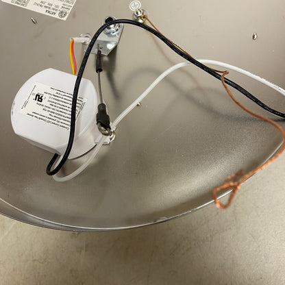 Allen +Roth Evalyn 1-Light12.99-in Gloss Chrome Integrated LED Flush Mount Light