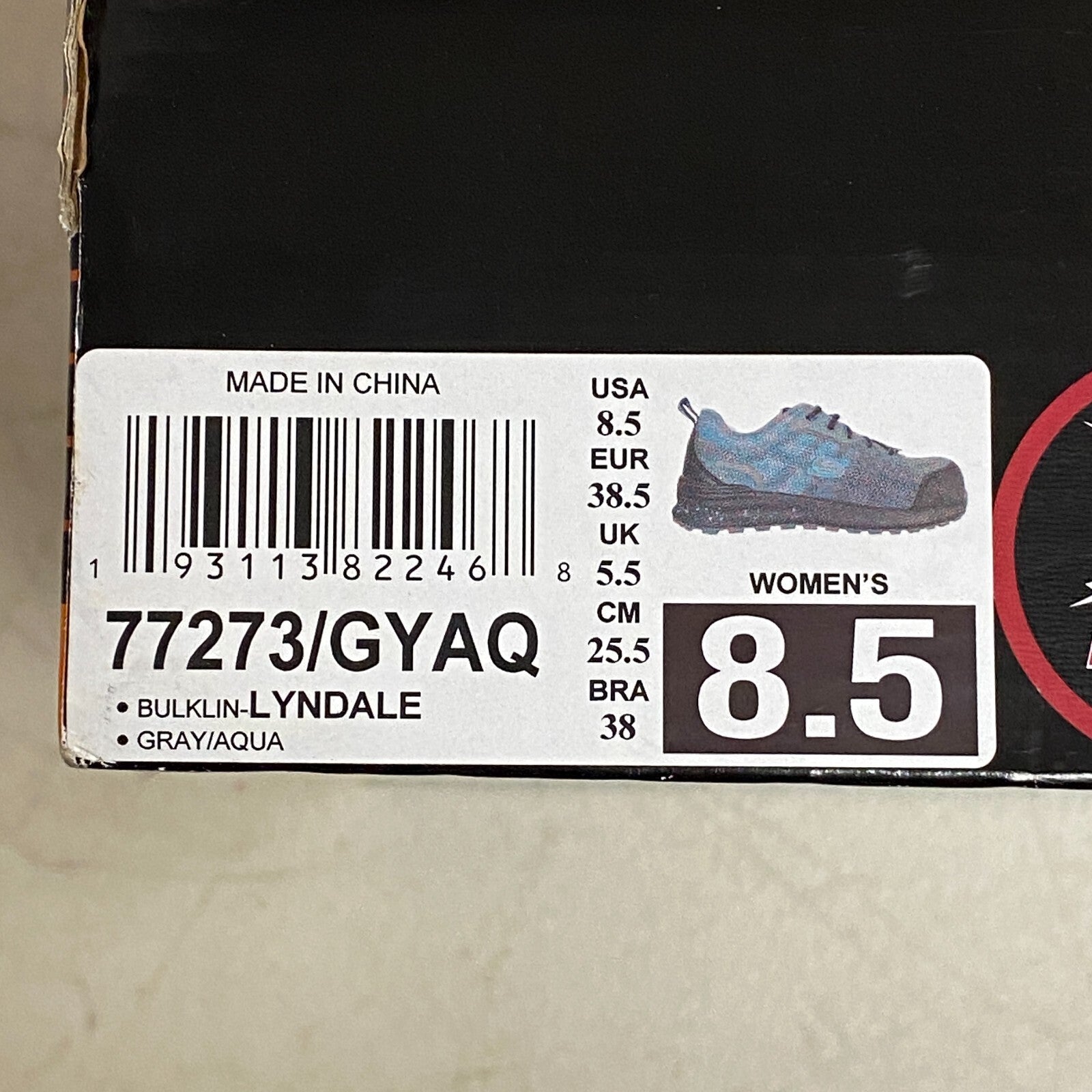 Skechers Women's Bulkin Lyndale Work Composite Toe Shoes Size 8.5 77273/GYAQ