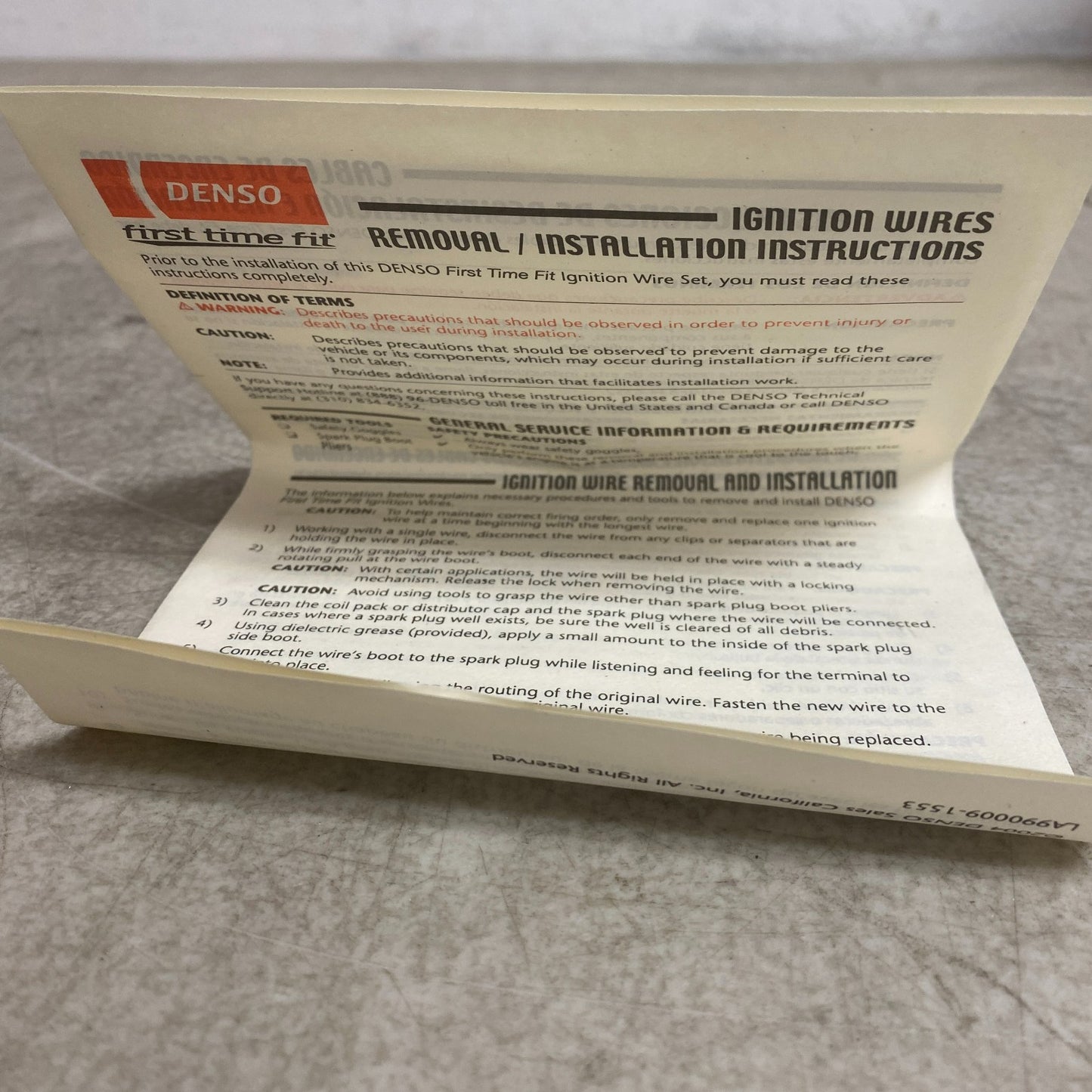 DENSO 671-6201 Spark Plug Ignition Wire Set Honda Civic Del Sol 1.6L 1996-2000