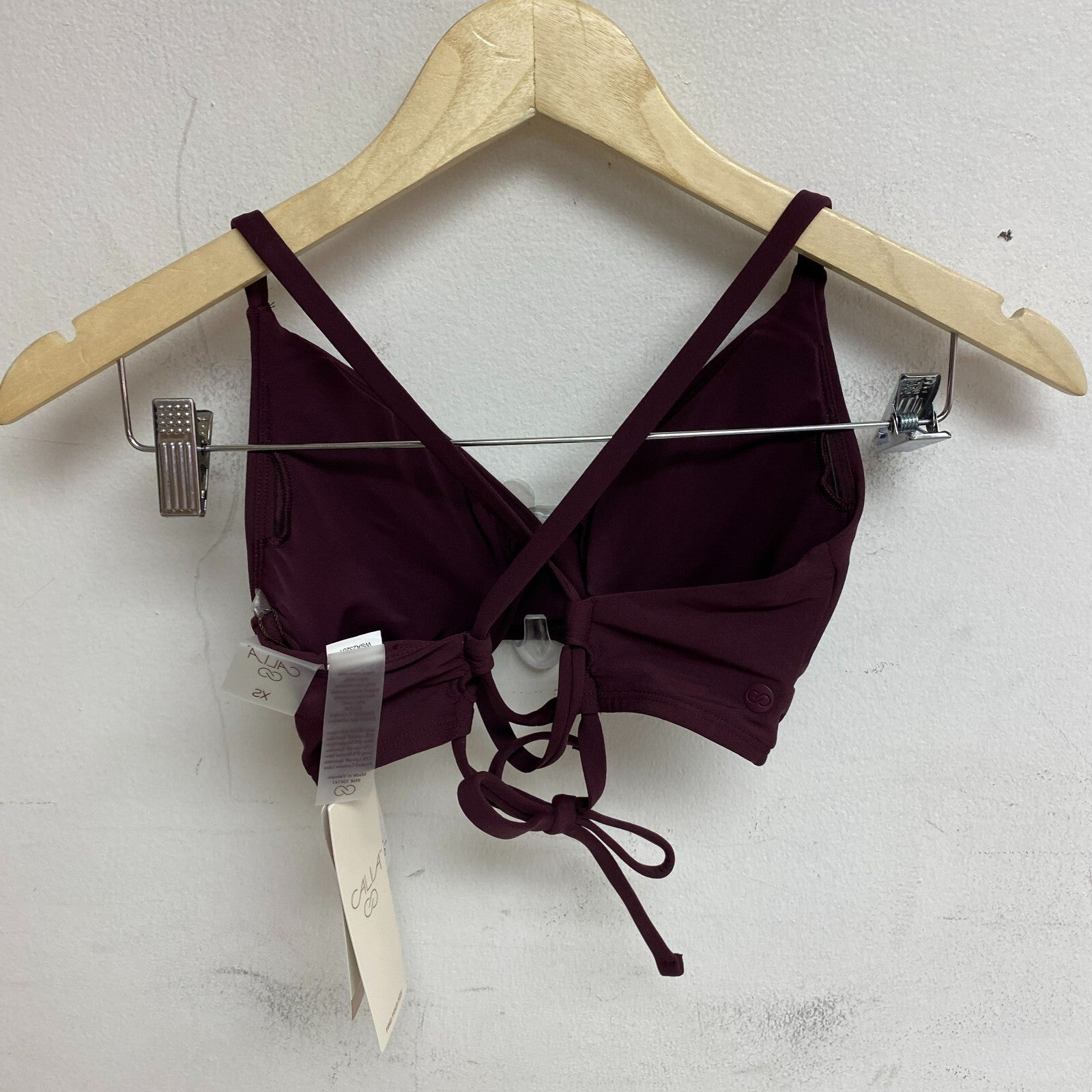 Calia Women's Triangle Bikini Top Wine WSA23201