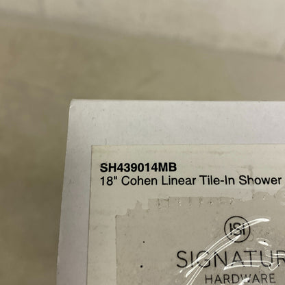Signature Hardware 18" Cohen Linear Tile-In Shower Drain - with Drain Flange