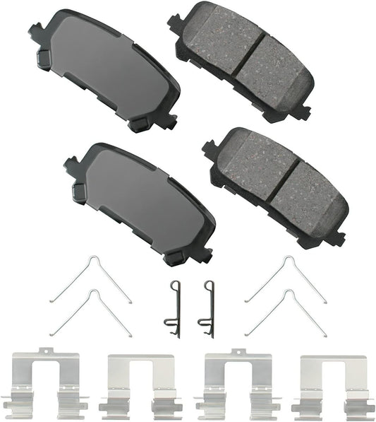 Akebono ProACT Ultra Ceramic Rear Brake Pads Grey ACT1281