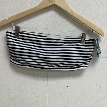 DSG Women's Bandeau Swim Top Even Stripe Black/White DSW2872PRT Brand New