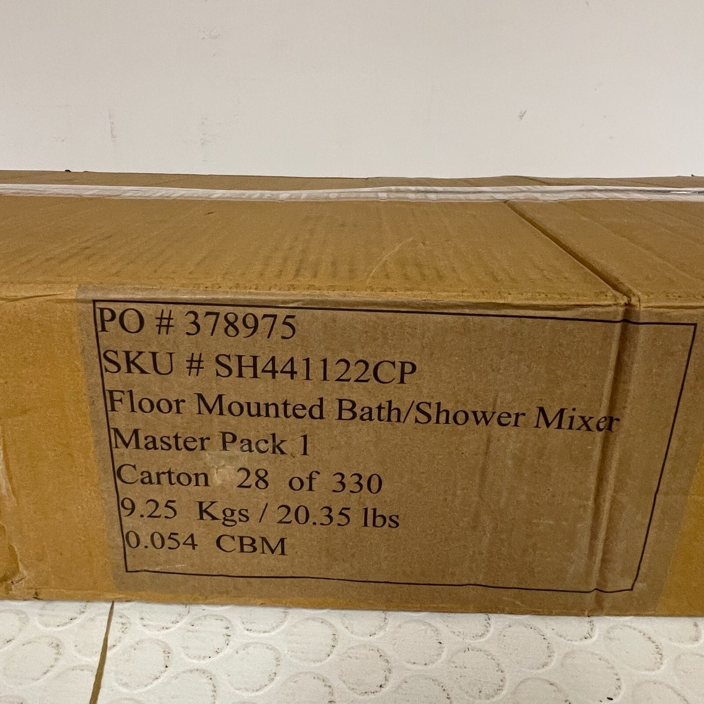 Signature Hardware Floor-Mount Tub Faucet with Hand Shower (Chrome) SH441122CP