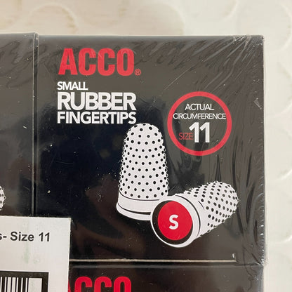 Acco Small Rubber Fingertips (size 11) 6 Packs 72 quantity