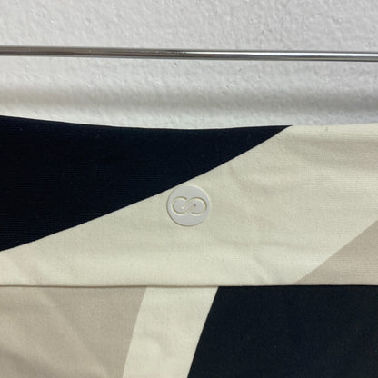 Calia Women's Shirred V Front Mid Rise Bottom Wavy Blocks Neutral WSA23415PRT