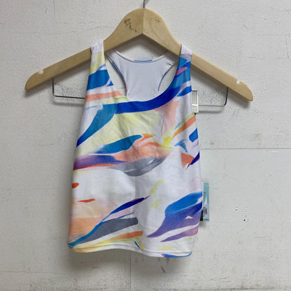 DSG Girls' Performance Shelf Bra Tank Swim Top Summer Watercolor DAG23712PRT