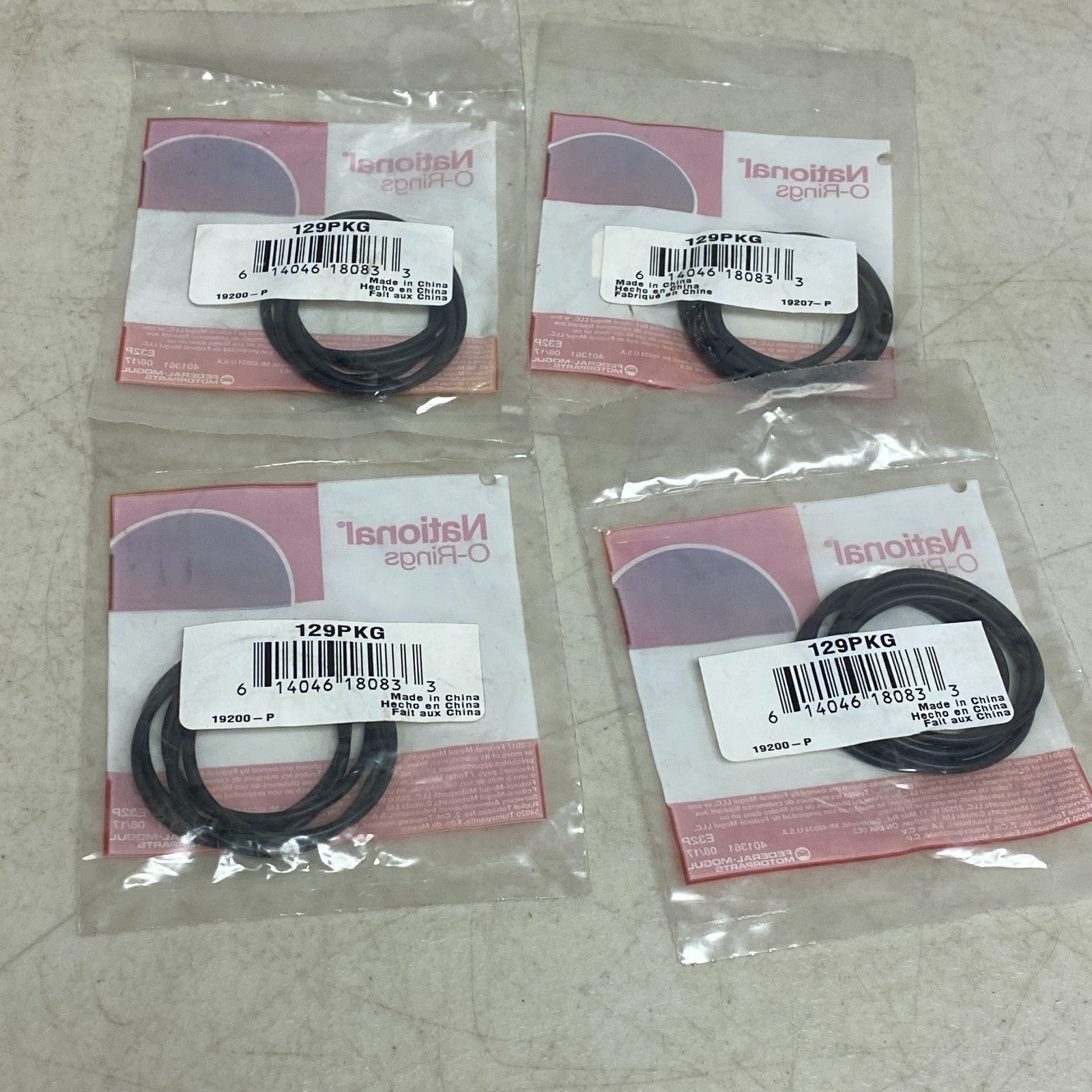 Federal Mogul National Multi purpose O Rings 4 pack 20 ct 129PKG