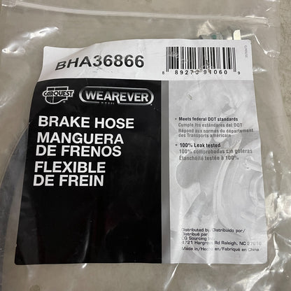Carquest Wearever BHA36866 Brake Hydraulic Hose Assembly DOT Approved New
