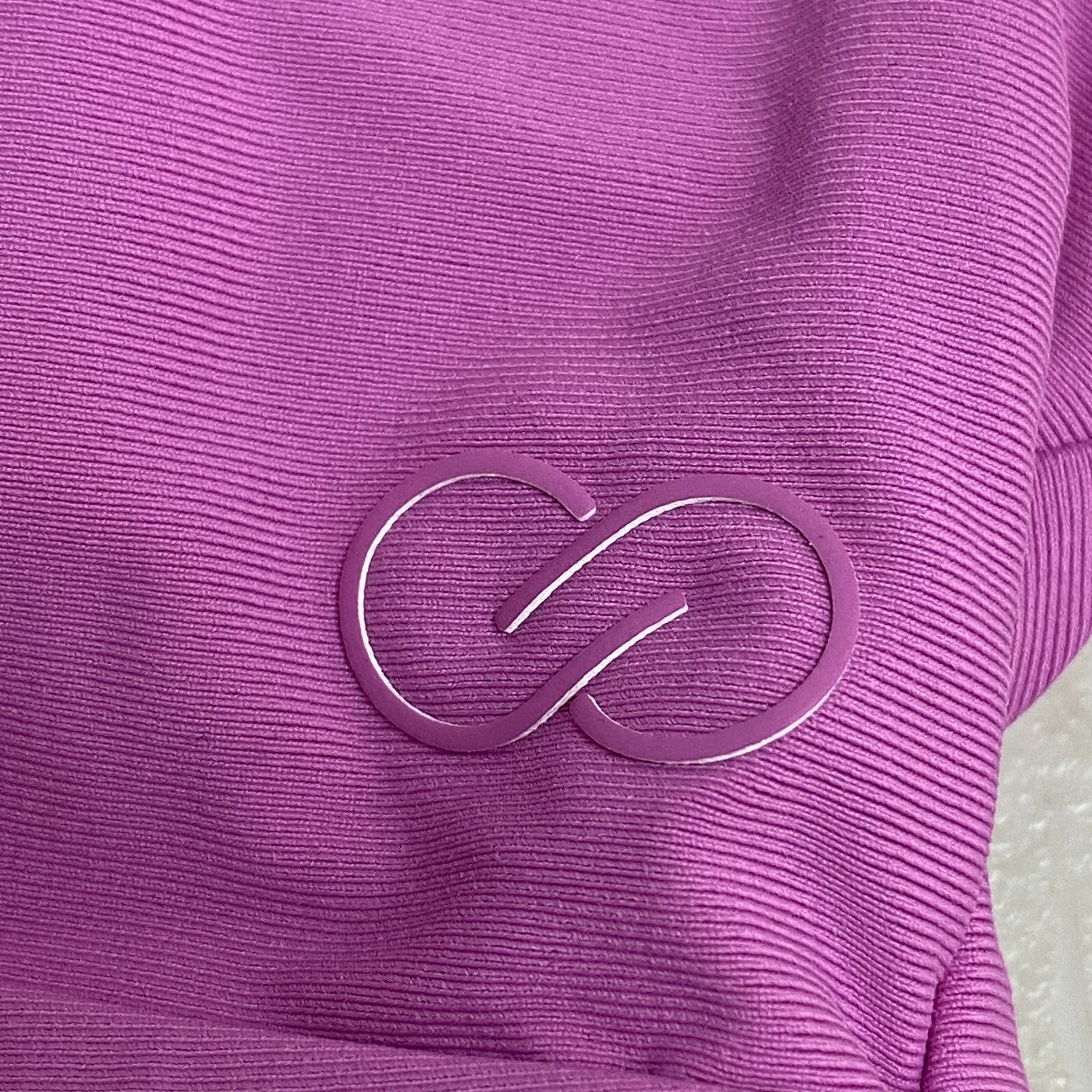 Calia Ruched Front Cross Back Top Geranium Purple Solid Trendy Stylish WSA22202