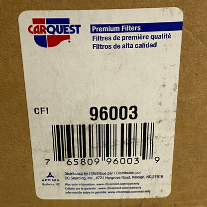 CARQUEST Fuel Filter Canister Metal Cartridge Black 96003