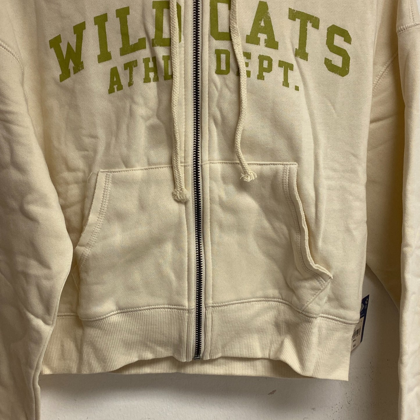 Arizona Jean Co. Women's Cropped Zip Up Hoodie Size Small Color: White Cap