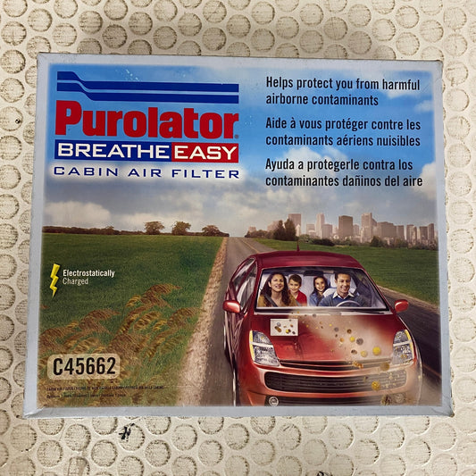 Purolator BreatheEasy Engine Air Filter C45662 Panel Type High Efficiency