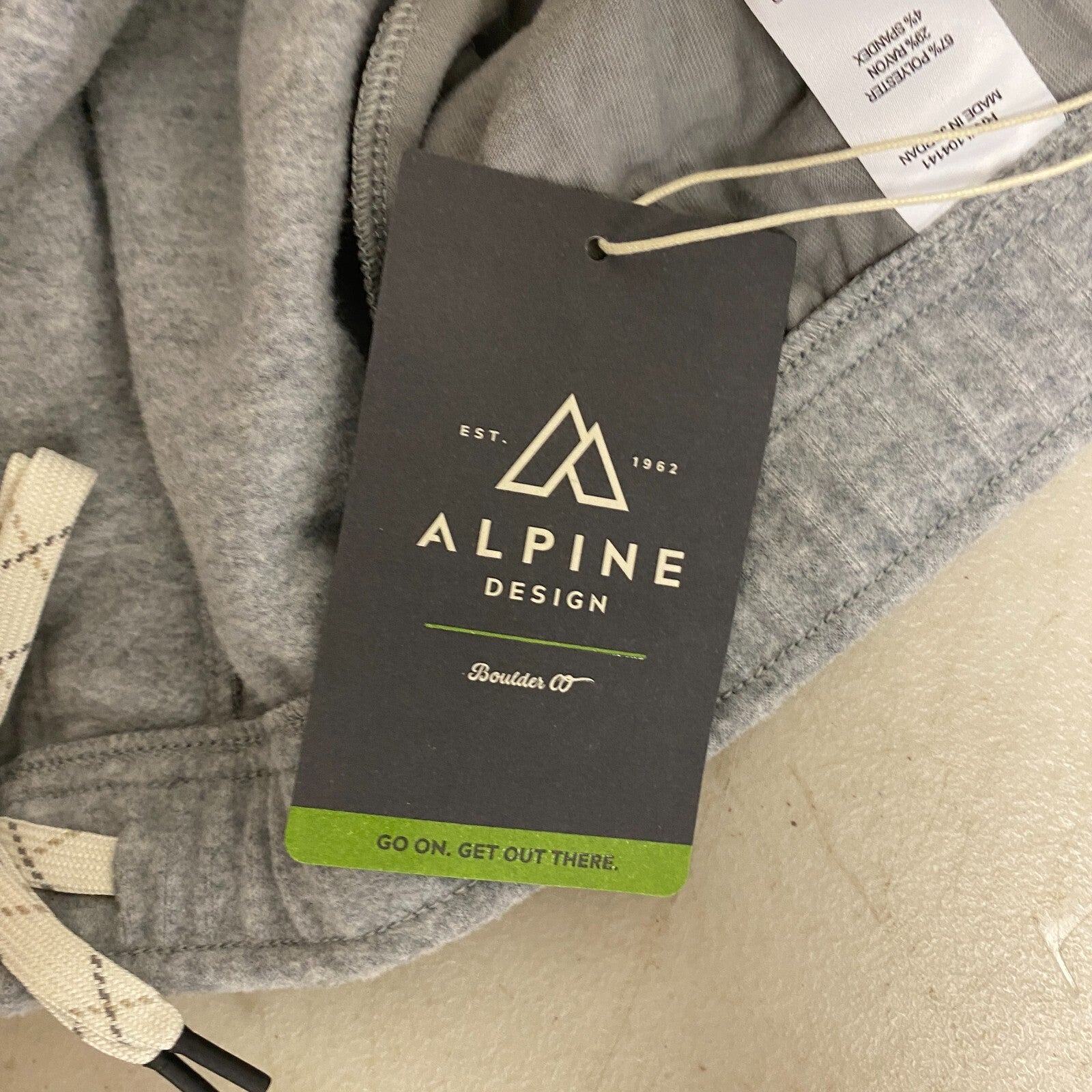 Alpine Design Men's AD M Wonderful Cargo Pant Medium Gray Heather ADM23904H New!