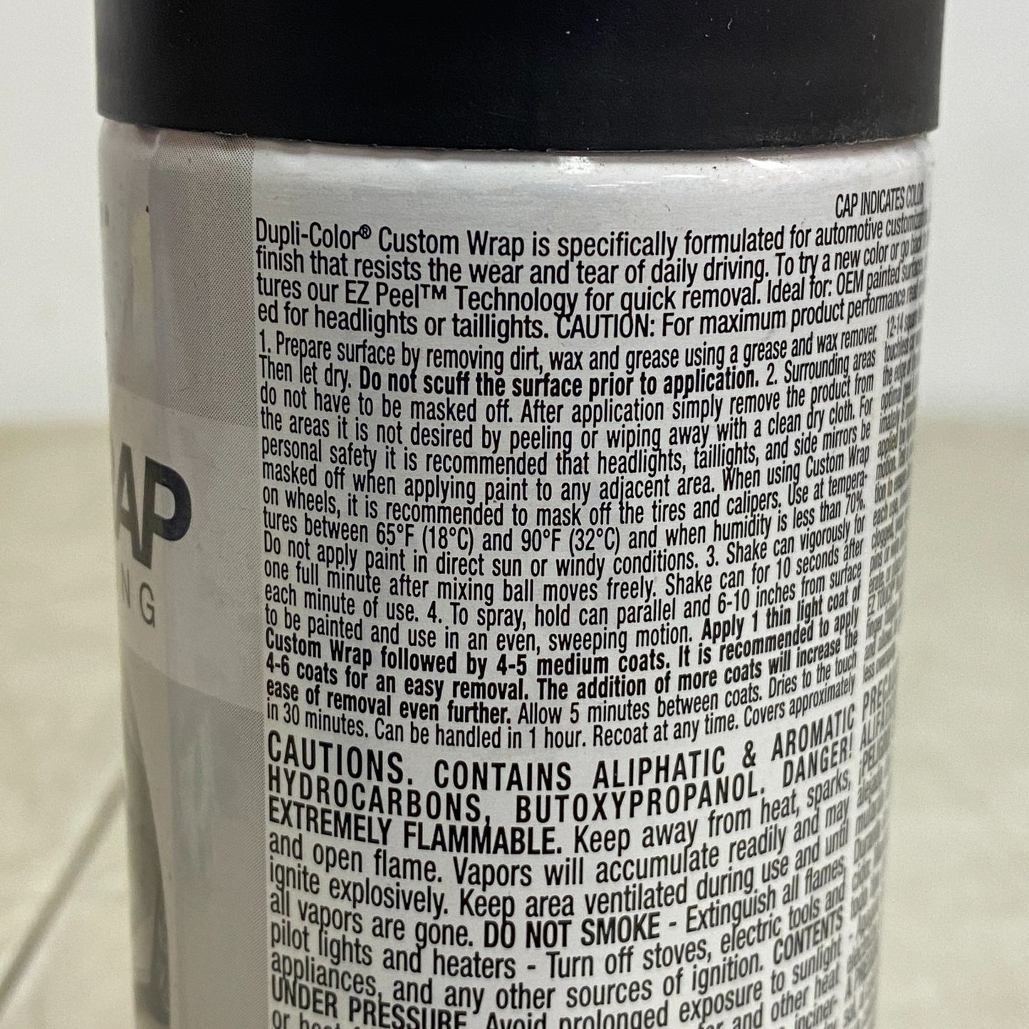 Dupli Color CWRC794 Custom Wrap Removable Coating Carbon Black Spray 11 fl. oz