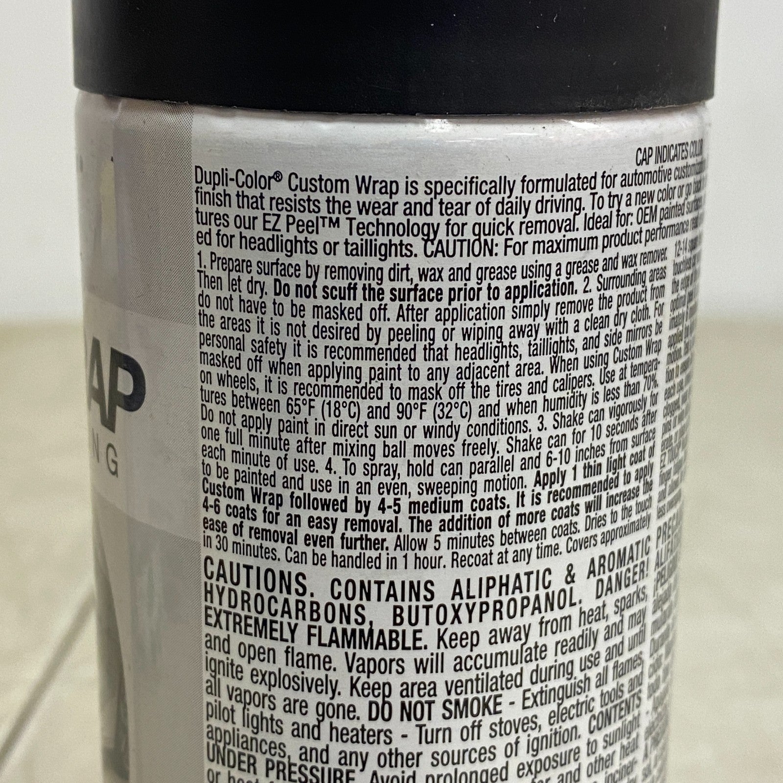 Dupli Color CWRC794 Custom Wrap Removable Coating Carbon Black Spray 11 fl. oz