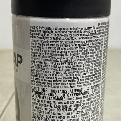 Dupli Color CWRC794 Custom Wrap Removable Coating Carbon Black Spray 11 fl. oz