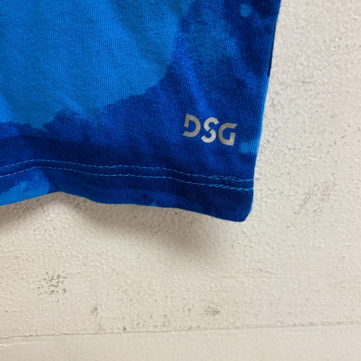 DSG Boys Printed Cotton Graphic Tee Stain Dye Ibize Blue Stylish DAB22100