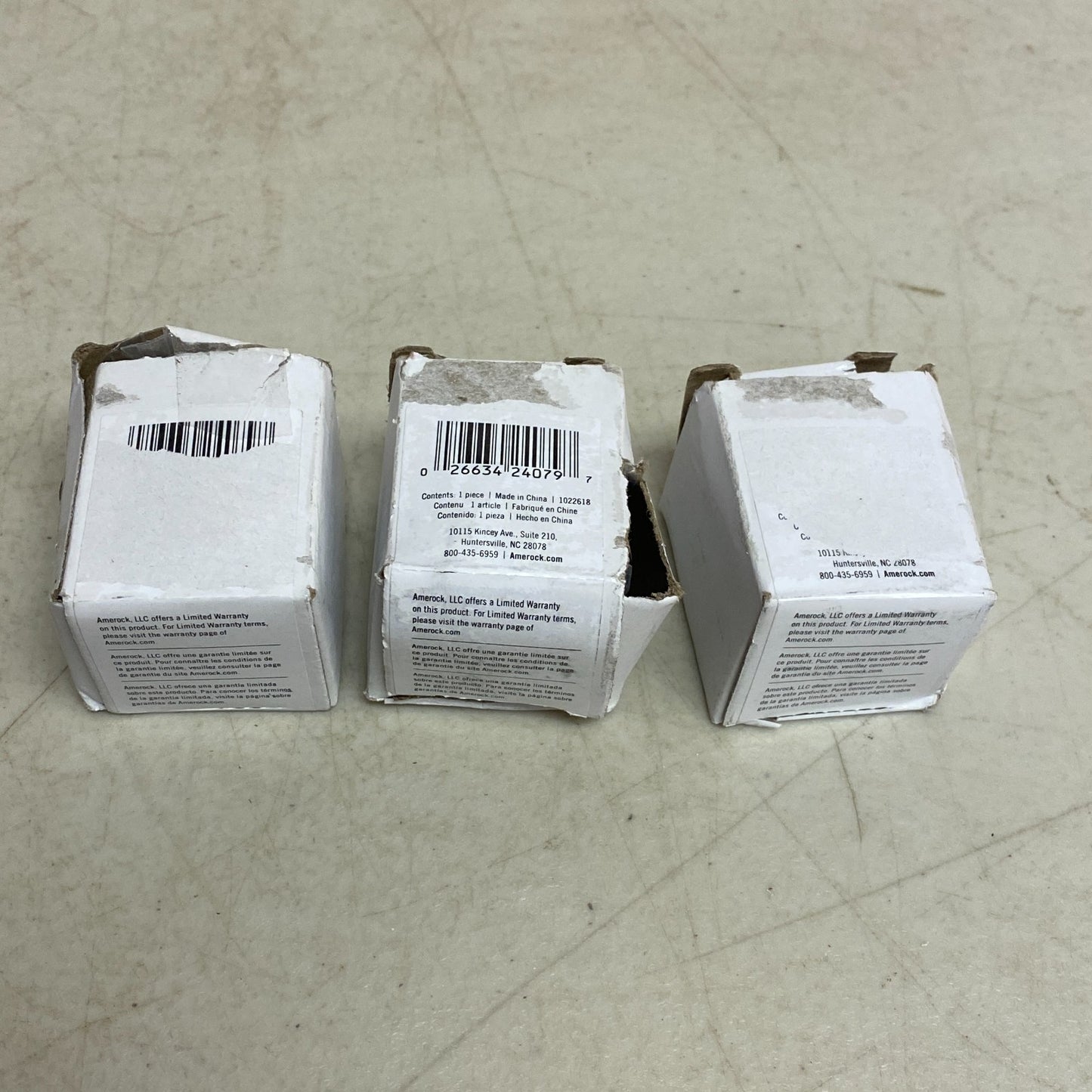 Amerock Glacio Collection 3 pack 1-3/8 in (35mm) Knob Clear/Black Bronze