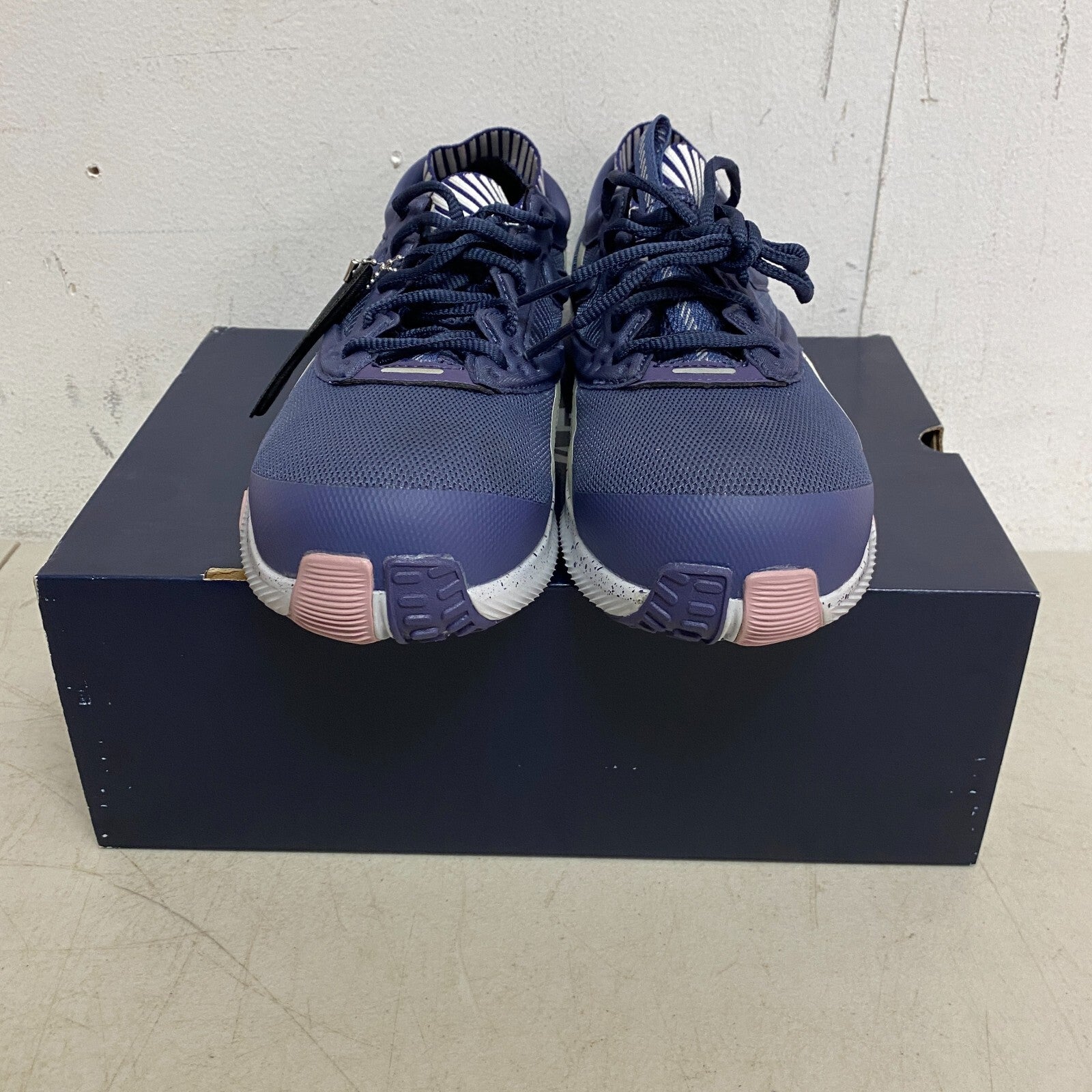 Reebok Women's HIIT TR Composite Toe Work Shoe Blue/Pink/White Size 10M RB481