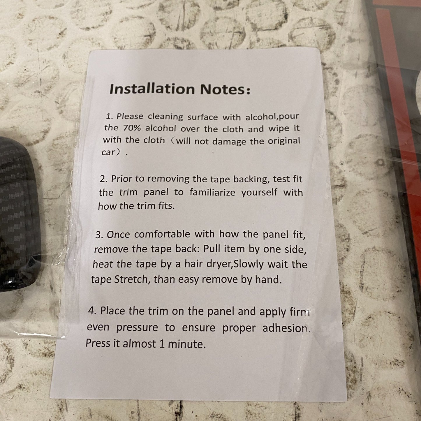 Crosselec Carbon Fiber Style Interior Trim Kit Dash Console 15-22 Dodge Charger