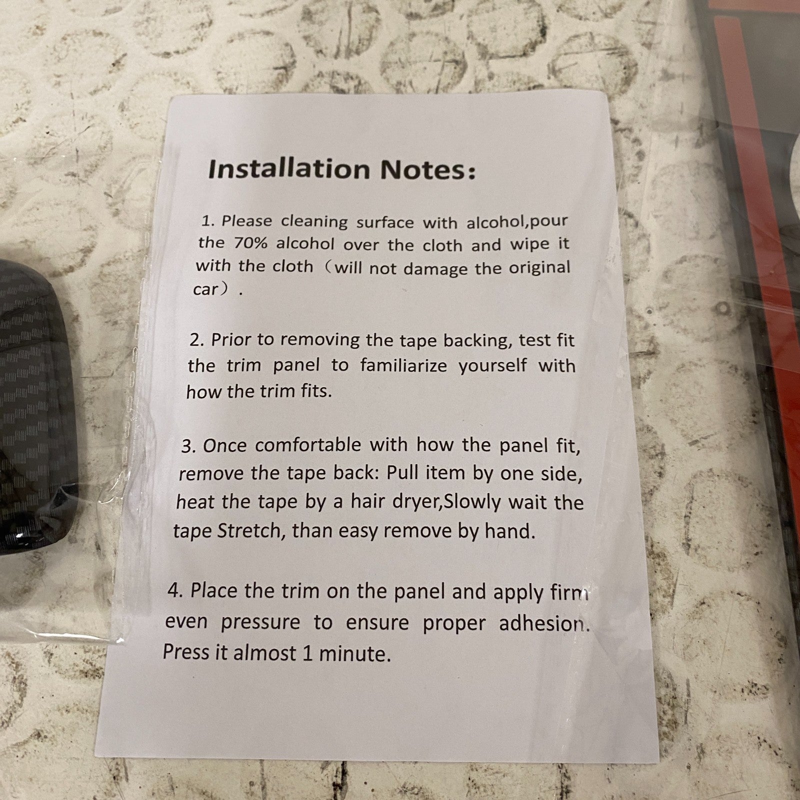 Crosselec Carbon Fiber Style Interior Trim Kit Dash Console 15-22 Dodge Charger