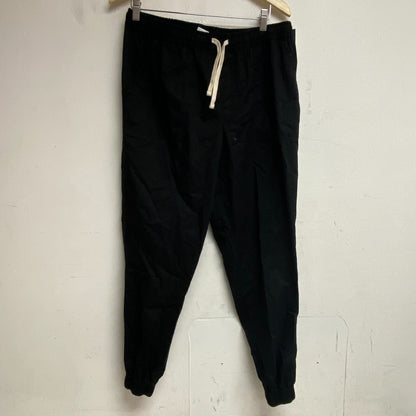 DSG Men's Training Causal Cotton Woven Jogger Athletic Fit Pure Black DAM23111