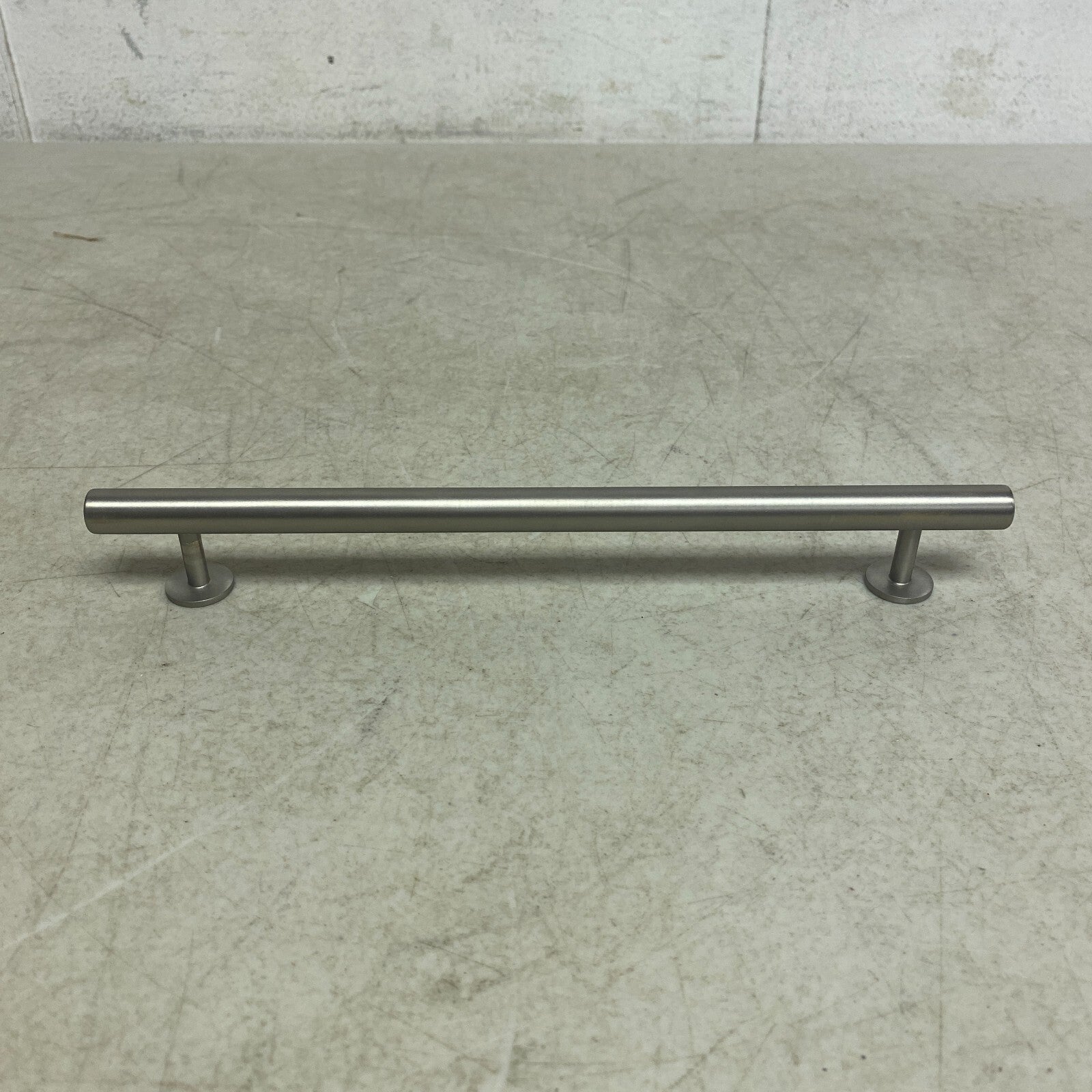 Signature Hardware 10'' Diehl Adjustable Round Brass Drawer Pull Brushed Nickel