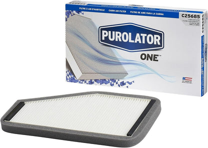 Purolator ONE Cabin Air Filter Activated Carbon 13.1x7.5x1.9 C25685