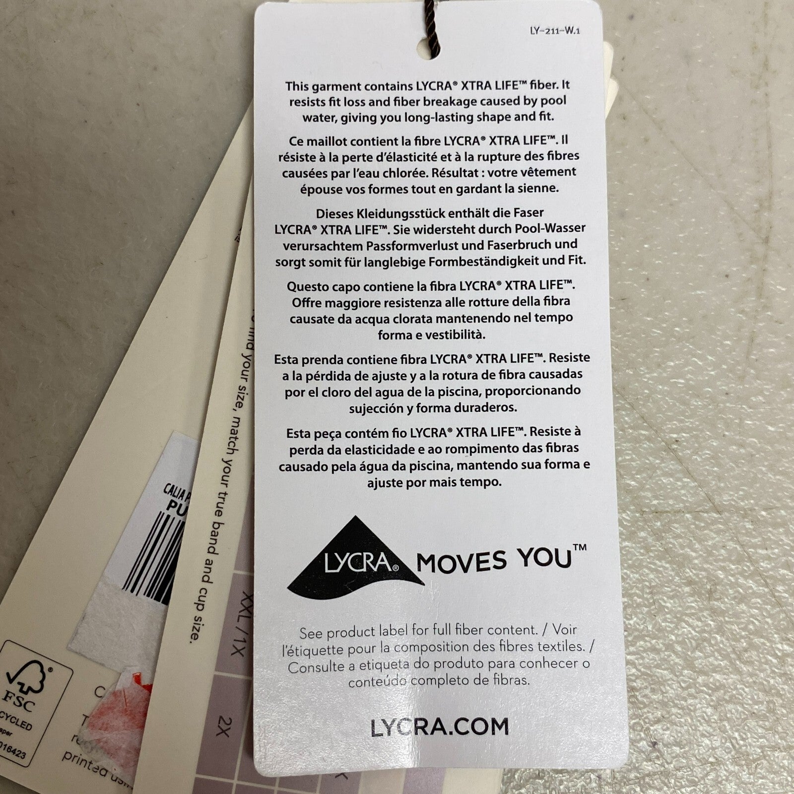 Calia Womens Pleated Panel Underwire Bikini Top Pure White Multi WSA23210PRT