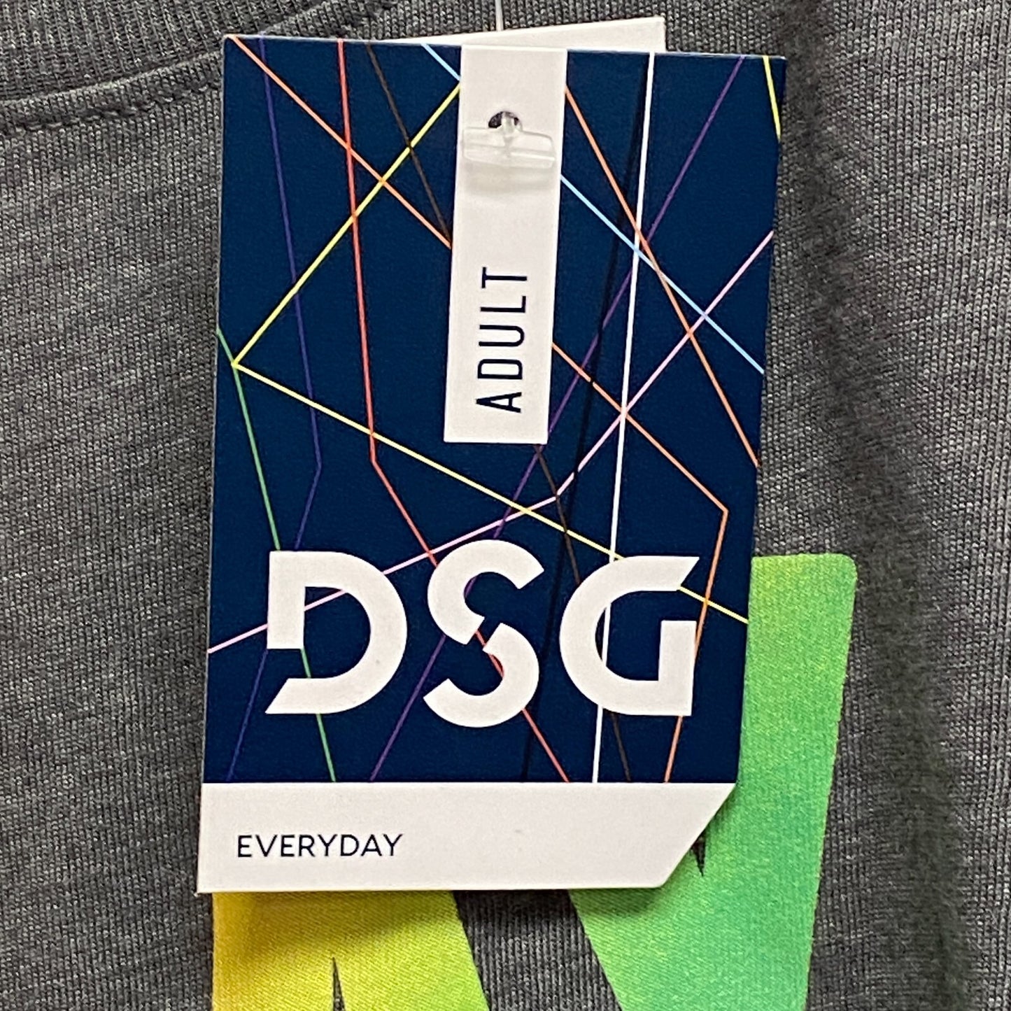 DSG Adult Pride Short Sleeve Cotton Graphic T-Shirt Mid Gray Play With Pride