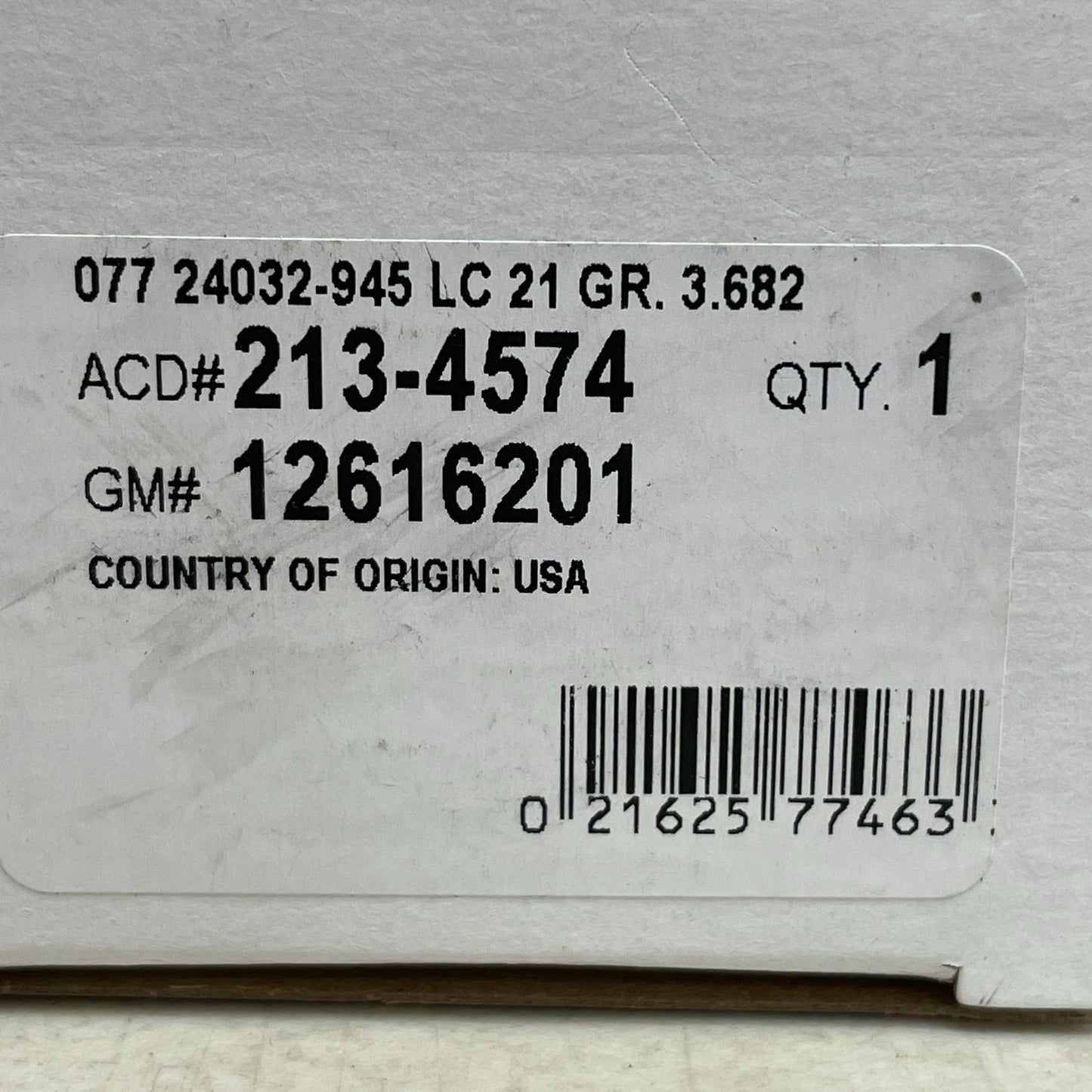 GM Genuine Parts ACDelco 213-4574 (12616201) Heated O₂ Sensor Upstream