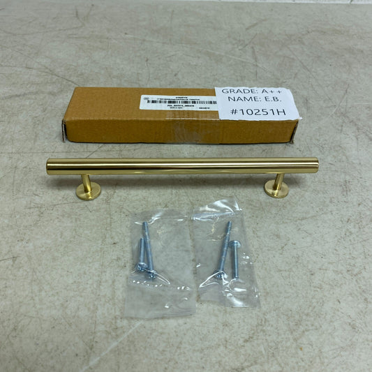 Signature Hardware 8" DIEHL ADJUSTABLE ROUND BRASS DRAWER PULL- POLISHED BRASS