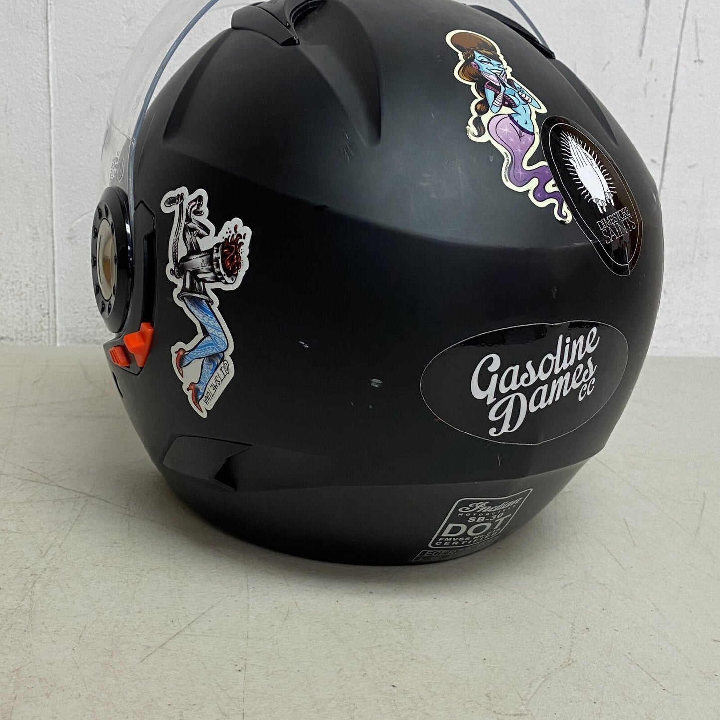 Indian Motorcycle Helmet w/Face Cover Size L Adjustable Under Shading cover Matt