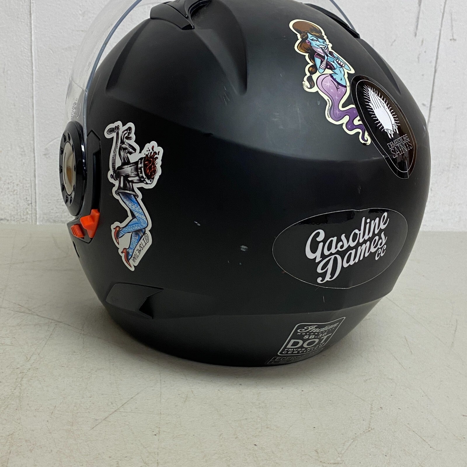 Indian Motorcycle Helmet w/Face Cover Size L Adjustable Under Shading cover Matt