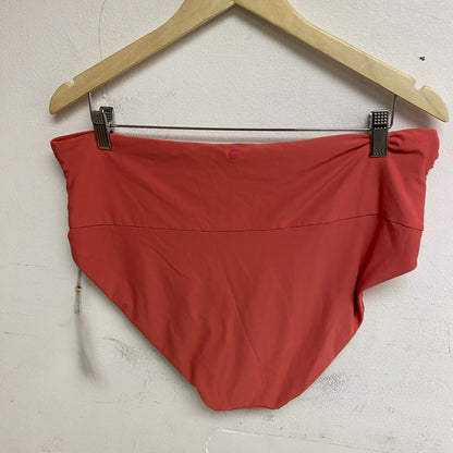 Calia Womens Shirred V Front High rise Bttom Guava Pink Solid WSA23407