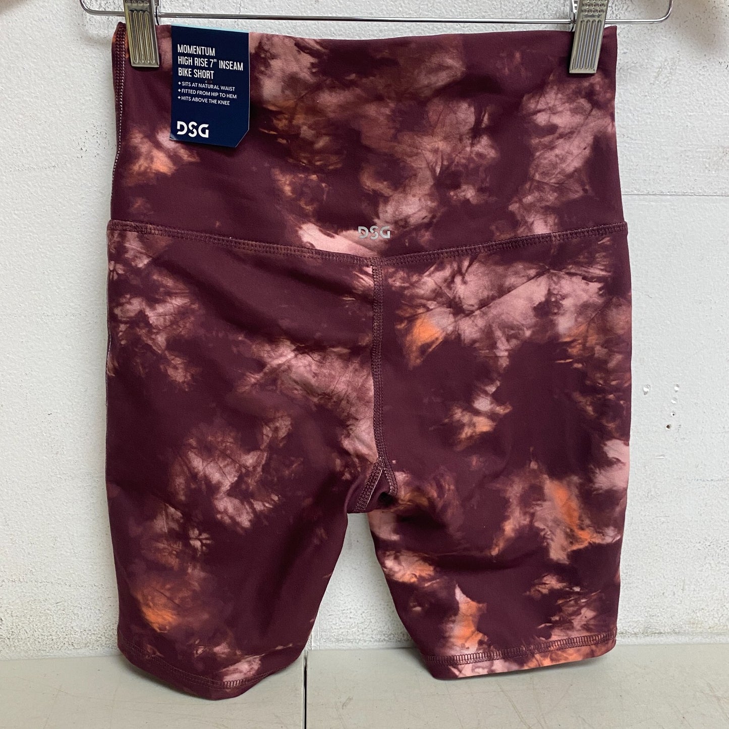 DSG Women's Momentum CrossOver Front Bike Short Splotch Dye Burgandy DAW22311PRT