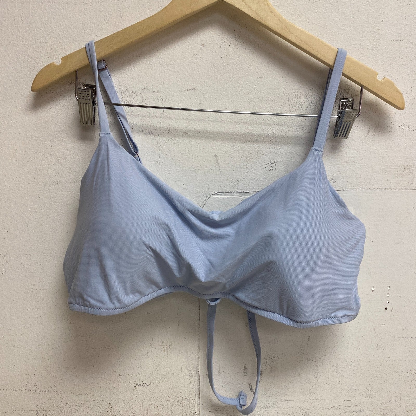 Calia Women's Swim Collection Low Support Tie Back Bikini Top Blue WSA22215 New