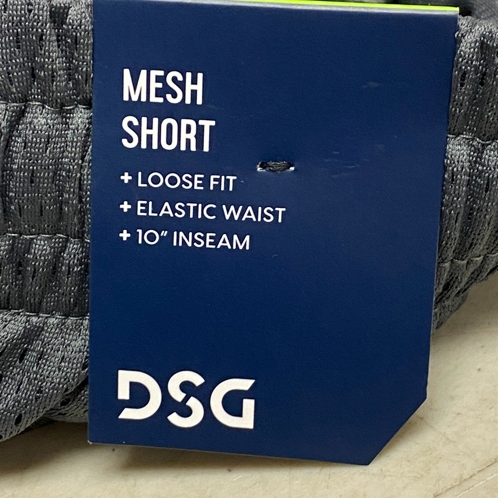 DSG Men's Pocketless Mesh Short Asphalt DAM20112 Sporty Summer Fitness Trendy