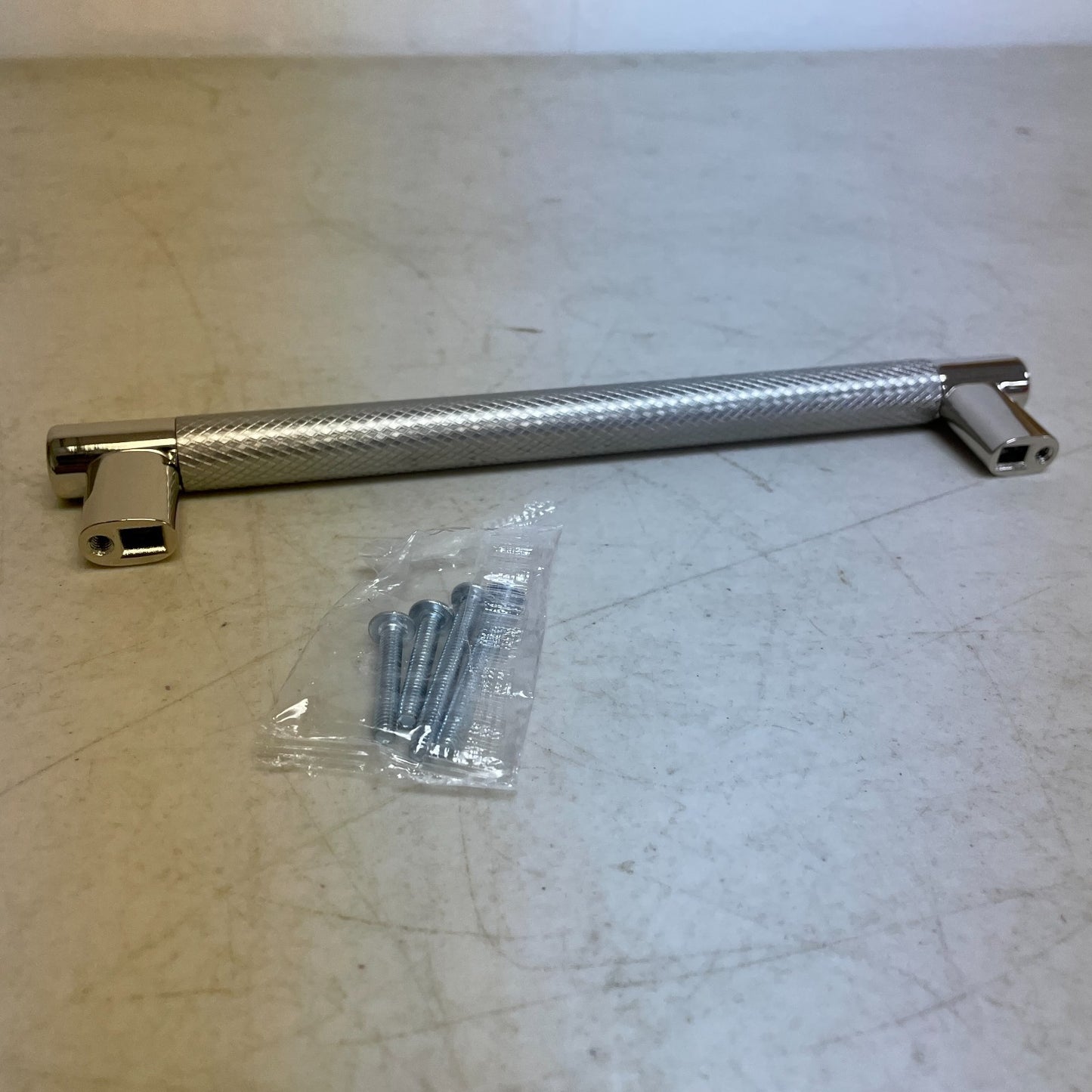 Signature Hardware 8" Jerico Cabinet Pull Polished Nickel/Stainless Steel