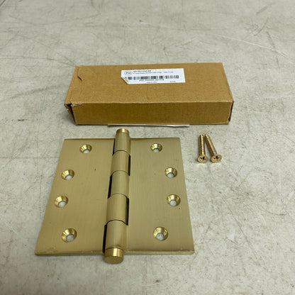 Signature Hardware 4" Solid Brass Mortise Door Hinge - Satin Brass
