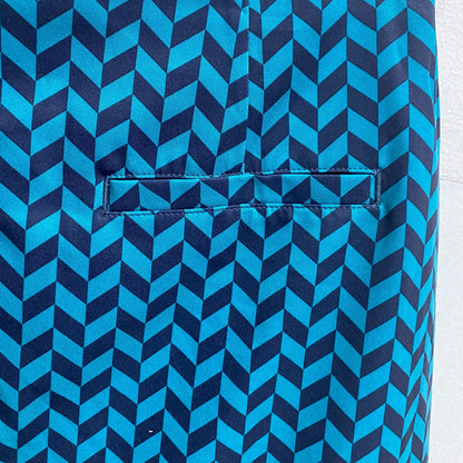 Lady Hagen Womenâs 17" Wrap Trendy Skort Herringbone Turquoise WGH37003 New