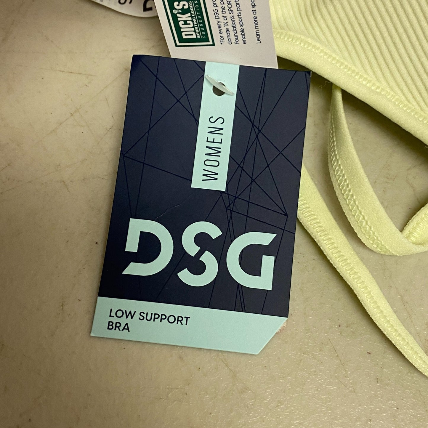 DSG Womens Seamless Ribbed Bra Hyper Citrus Sleeveless Solid Cropped DAW11710