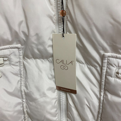 CALIA WOMENS OUTWEAR LONG LINE SNAP PUFFER JACKET CLOUD COVER WAX36033 NEW!