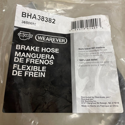 Carquest Wearever BHA38382 Brake Hose Assembly with Copper Washers & Guards